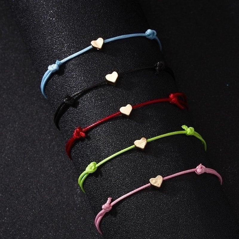New Fashion Necklace Heart-shaped Butterfly Weaving Adjustable Copper Bracelet