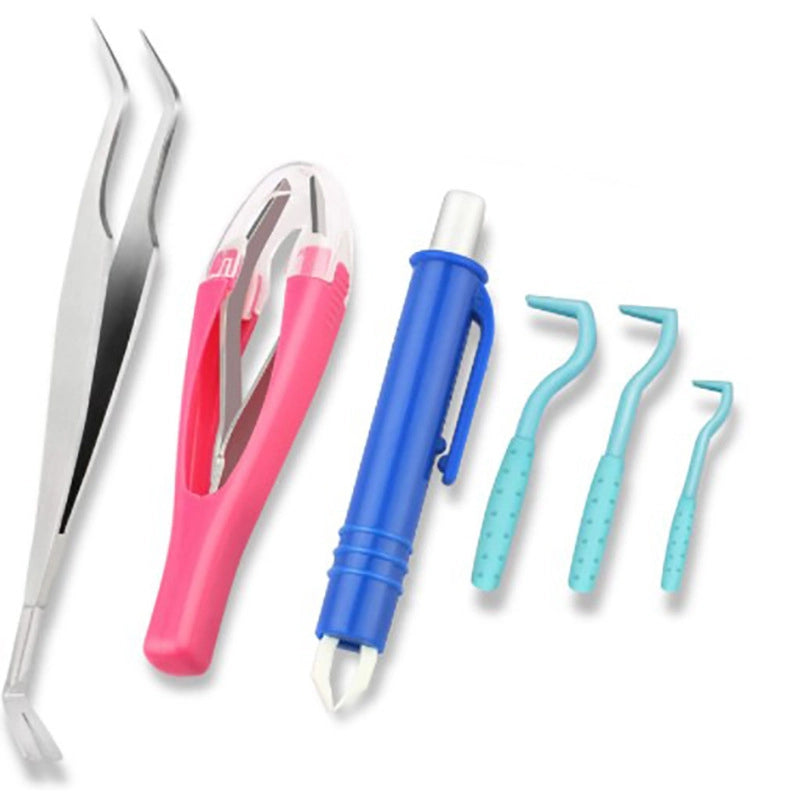 Pet Cleaning And Scratching Device Combination Suit Dog Anti-lice And Scratching Device Pet Anti-tick Hook Flea Clip
