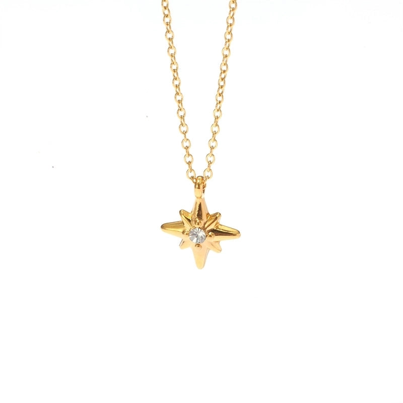 Minimalist Classic Style Heart Shape 304 Stainless Steel Patchwork Pendant Necklace
