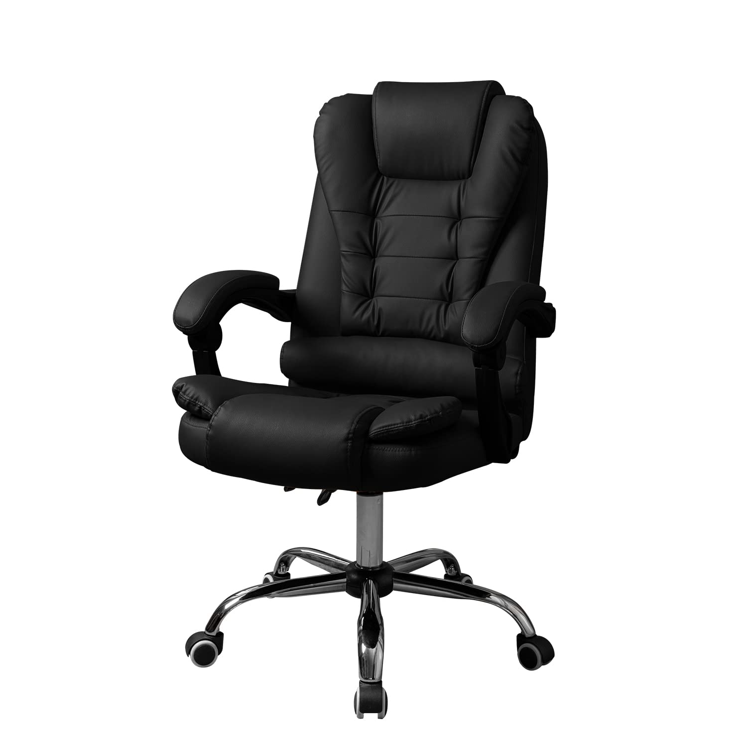 VSHINY Sillas de Oficina Ergonómicas,Silla de computadora,Silla Gamer,Silla de Ordenador,Cómodo sillón Giratorio de Oficina con cojín Acolchado