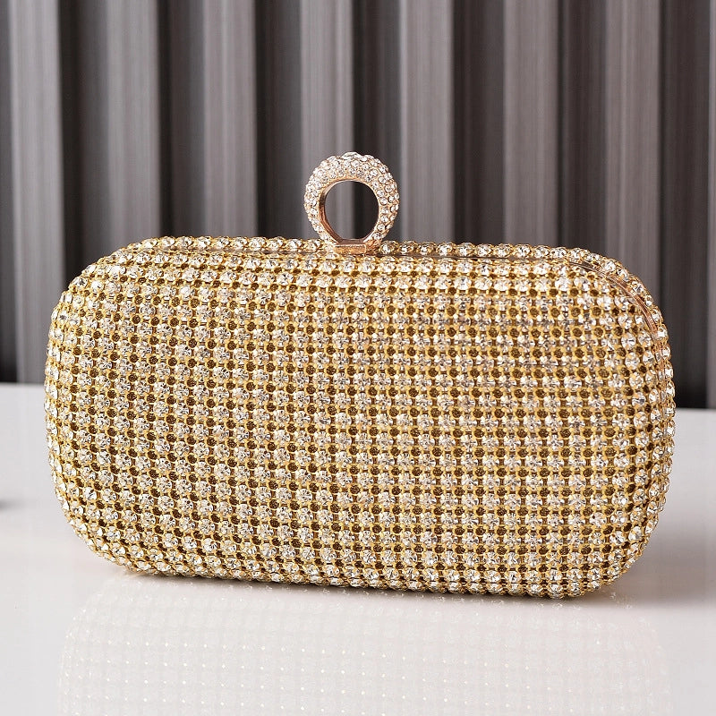 Silver Black Gold Polyester Solid Color Oval Evening Bags