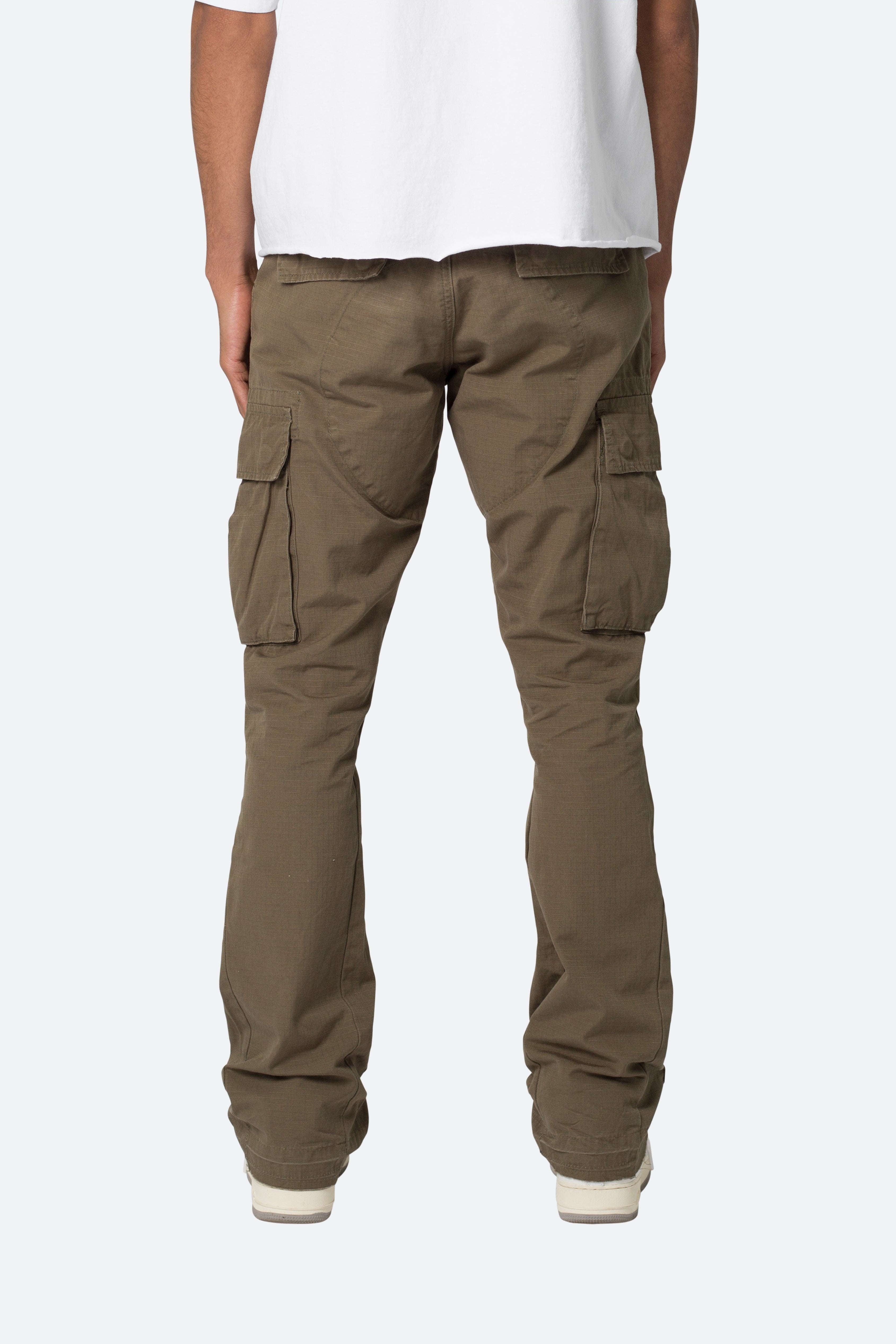 Bootcut Cargo Pants - Olive