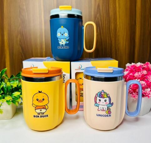 KIDS Insulated Vacuum Coffee Cup 400 ML Kids Cartoon Insulated Mug