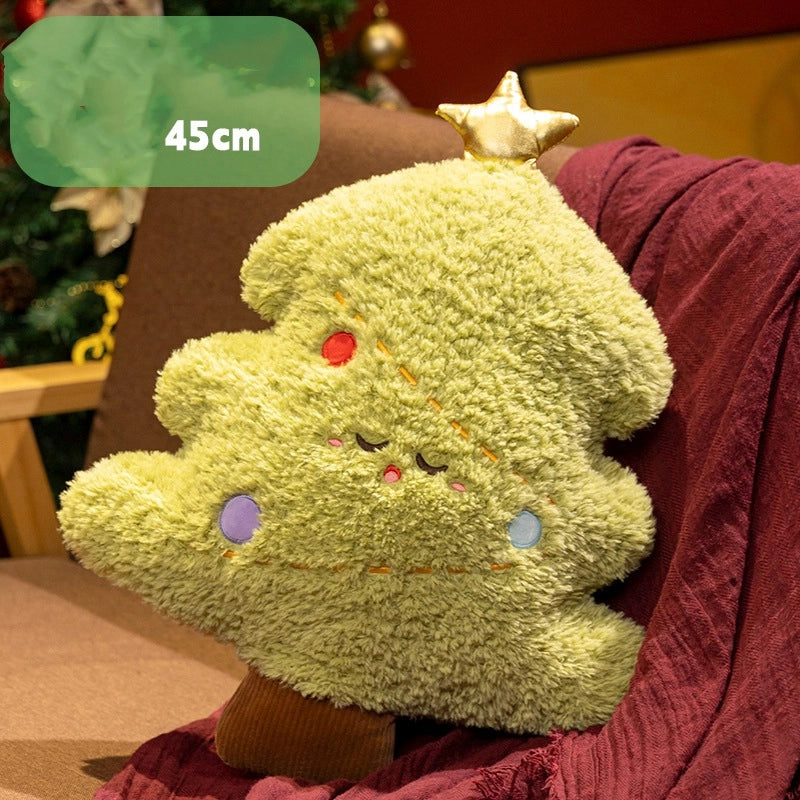 Santa Claus Doll Plush Toy Snowman Elk Tree Pillow Doll Gingerbread Man Holiday Gift New Product