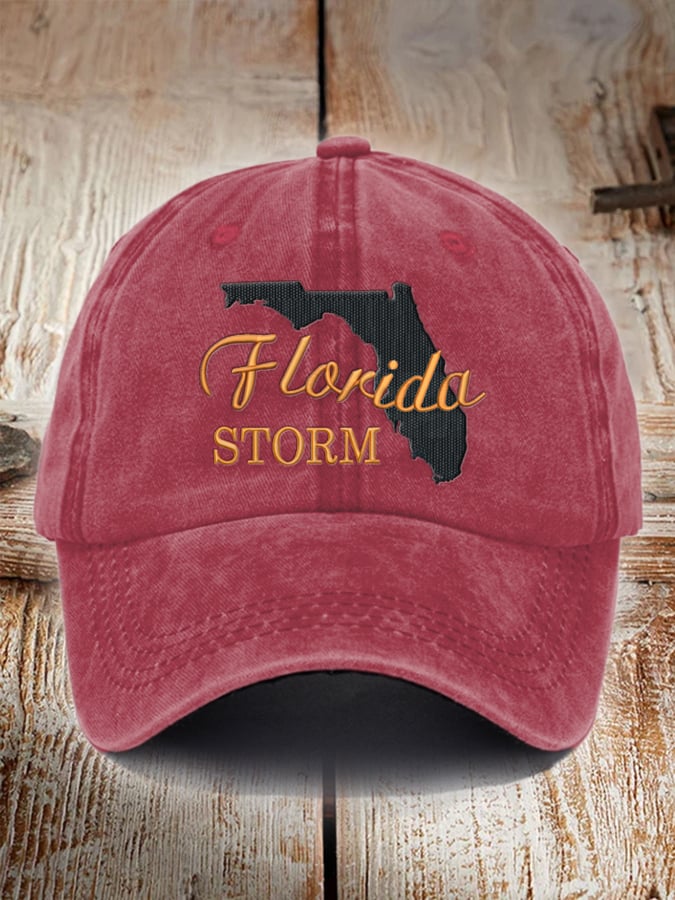 Unisex Distressed Washed Cotton Florida Strong Hot Spot Hat