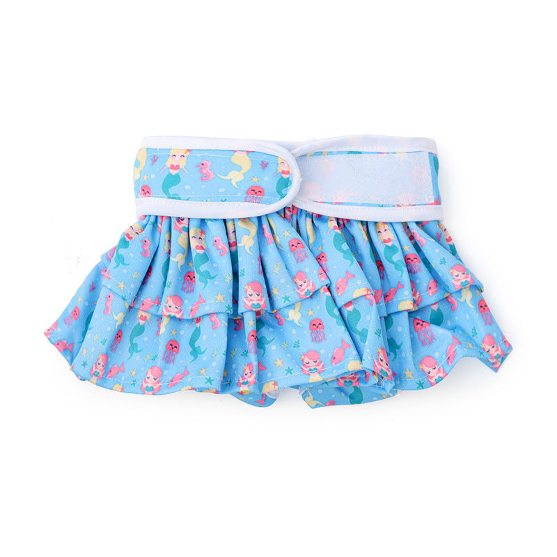 Reusable Printed Dog Cat Diaper Pants