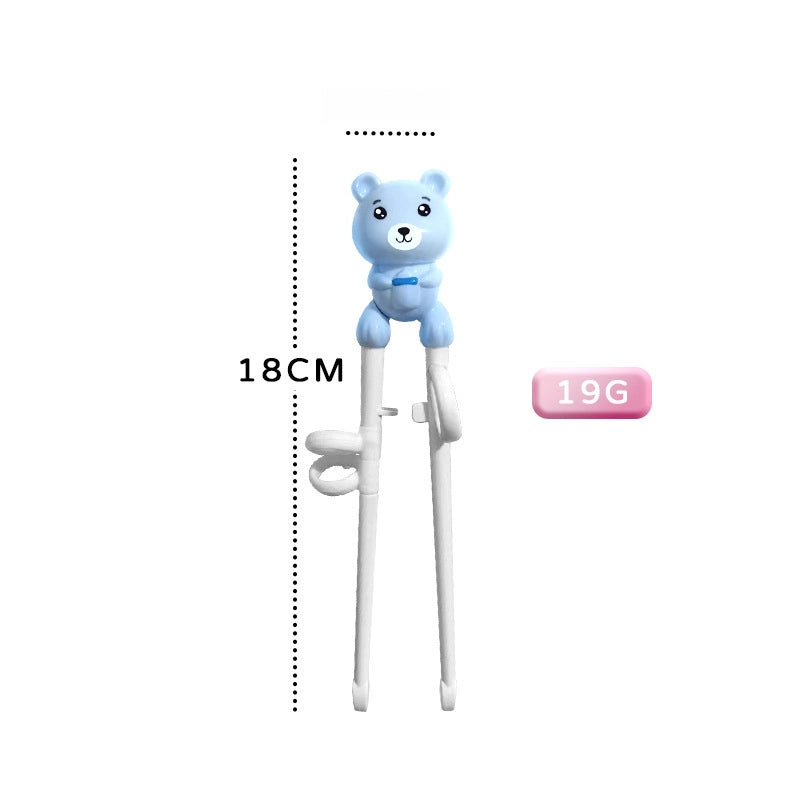 Portable Feeding Children's Tableware Set Cartoon Learning Chopsticks Training Chopsticks 304 Stainless Steel Spoon Fork