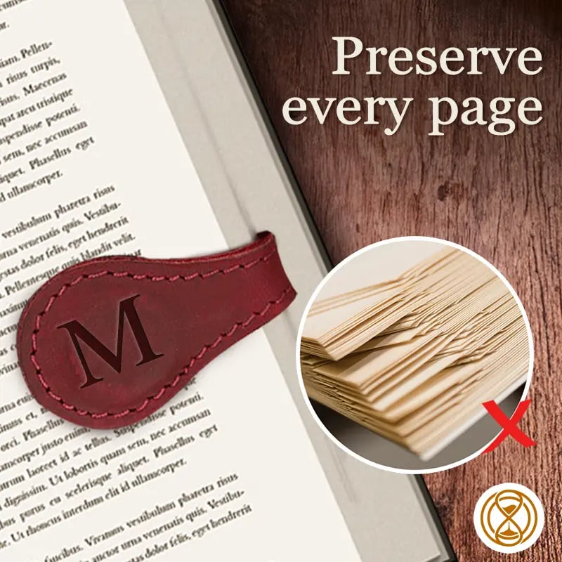 🔥Christmas Special Promotion 49% OFF -🎅 TimelessMark–Personalized Magnetic Leather Bookmark💥Buy 2 Get Free Shipping💥