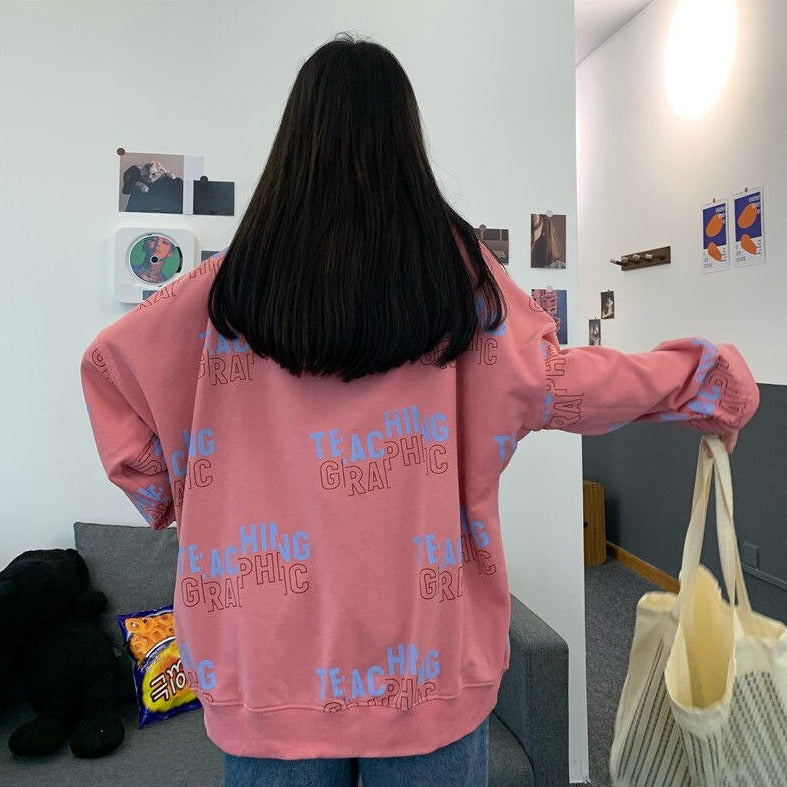 Loose-Fitting Hoodie With Lettering