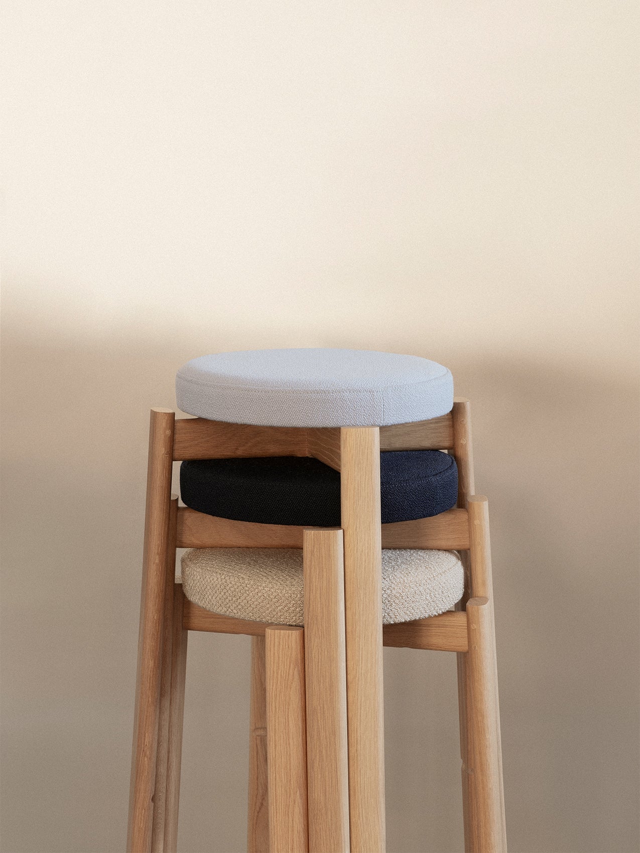 Passage Stool. Upholstered