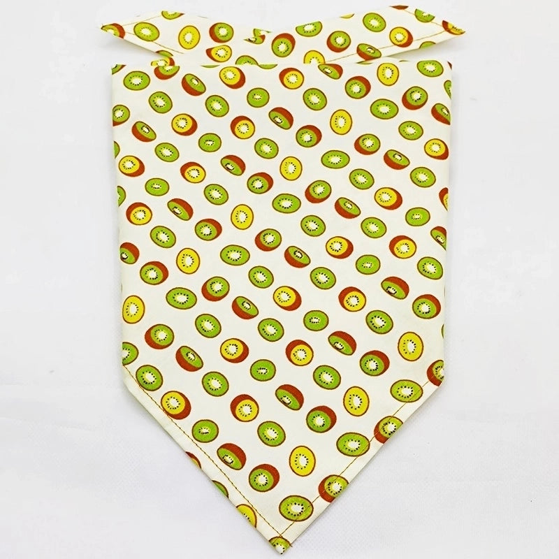 Cartoon Style Cotton Flower Printing Pet Saliva Towel