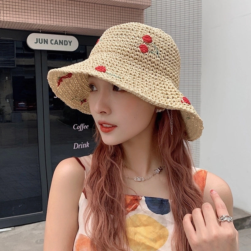 Women's Vacation Minimalist Bow Knot Big Eaves Sun Hat