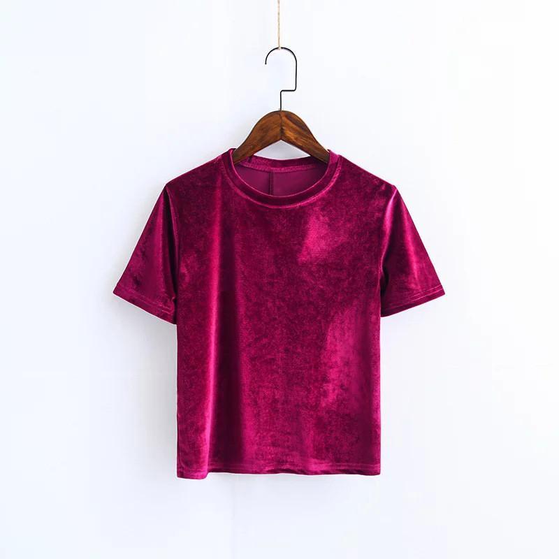Velvet Crop Tee