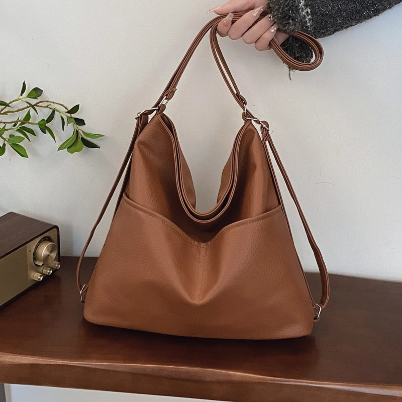 Personalized Retro Large Capacity Commuter Tote Fashion Simple Good-looking Multifunctional Backpack