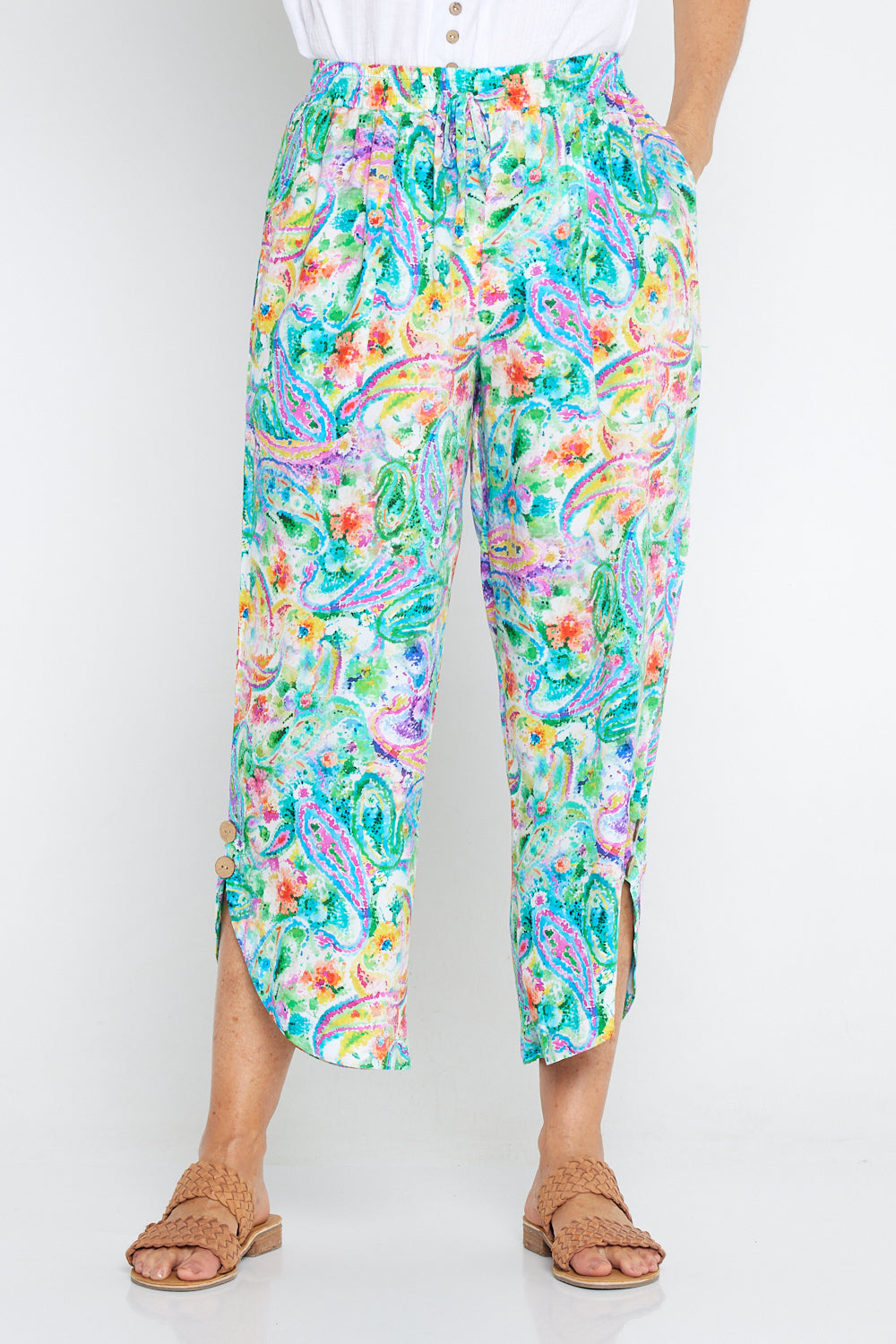 Cartia Pants - Tropical Paisley