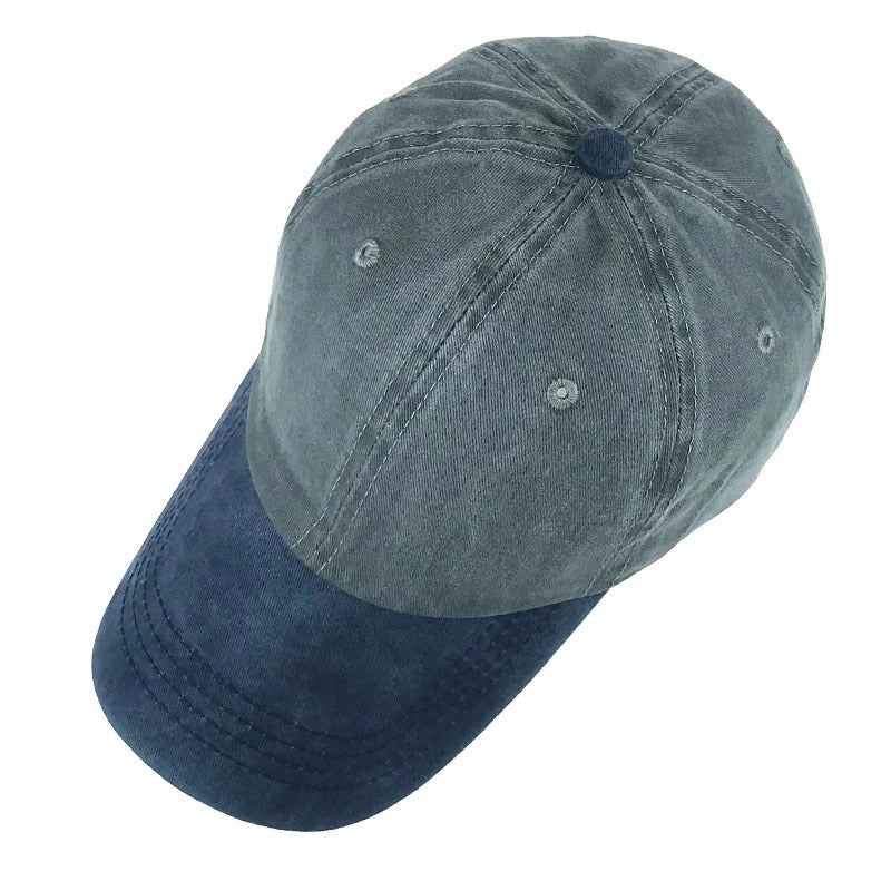 Summer And Autumn Outdoor Peaked Cap Female Couple Distressed Washed Baseball Cap Men's And Women's Pure Cotton Light Board Sun Hat