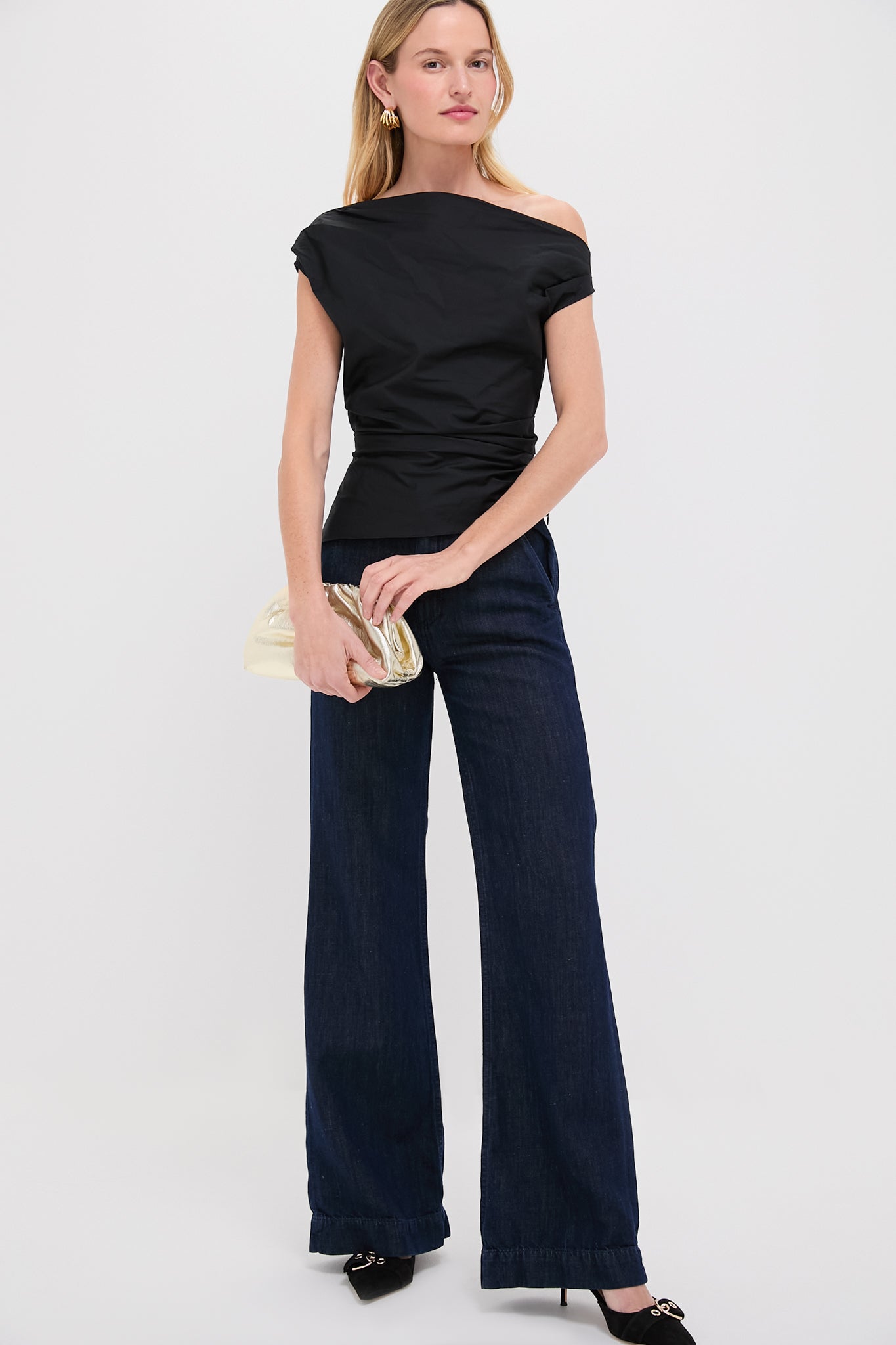 Indigo Linen Denim Trouser