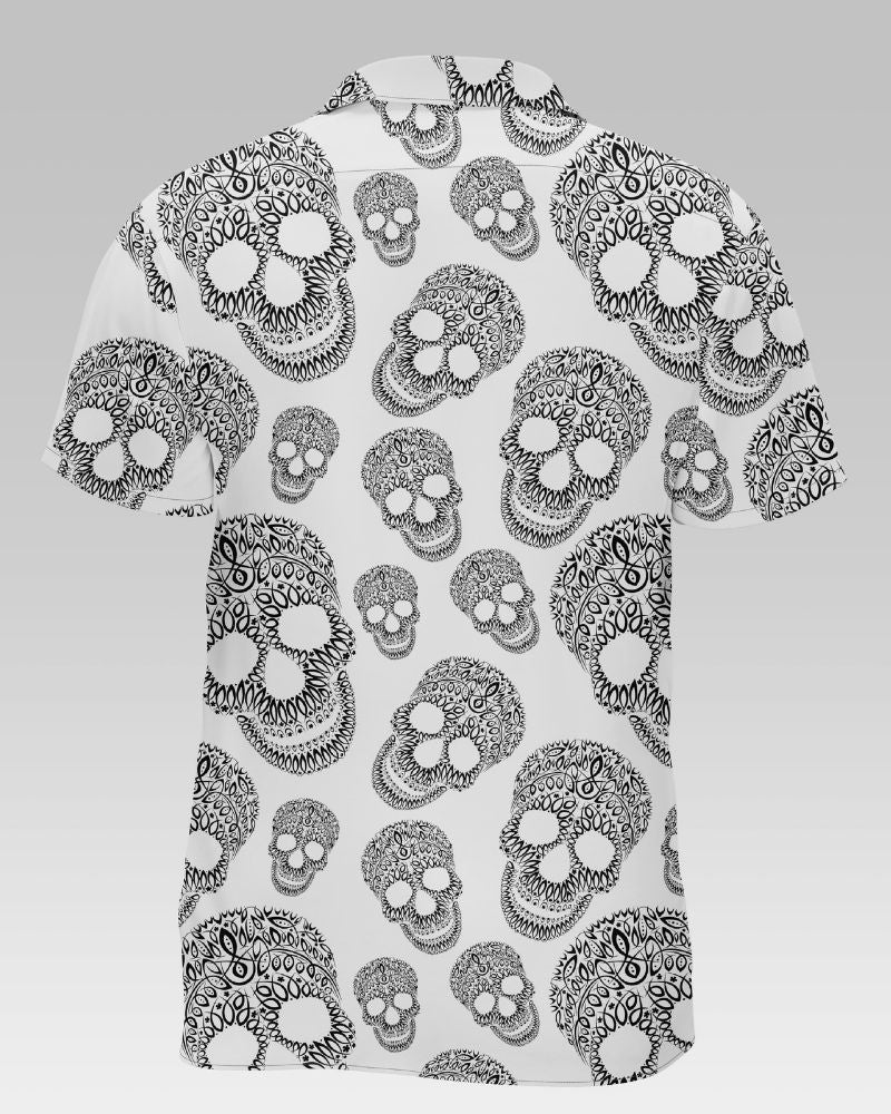 Skull Printed Cotton Shirt