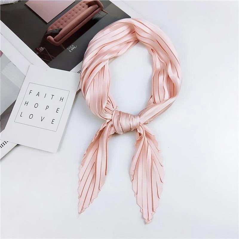 Unisex Sweet Solid Color Silk Silk Scarf