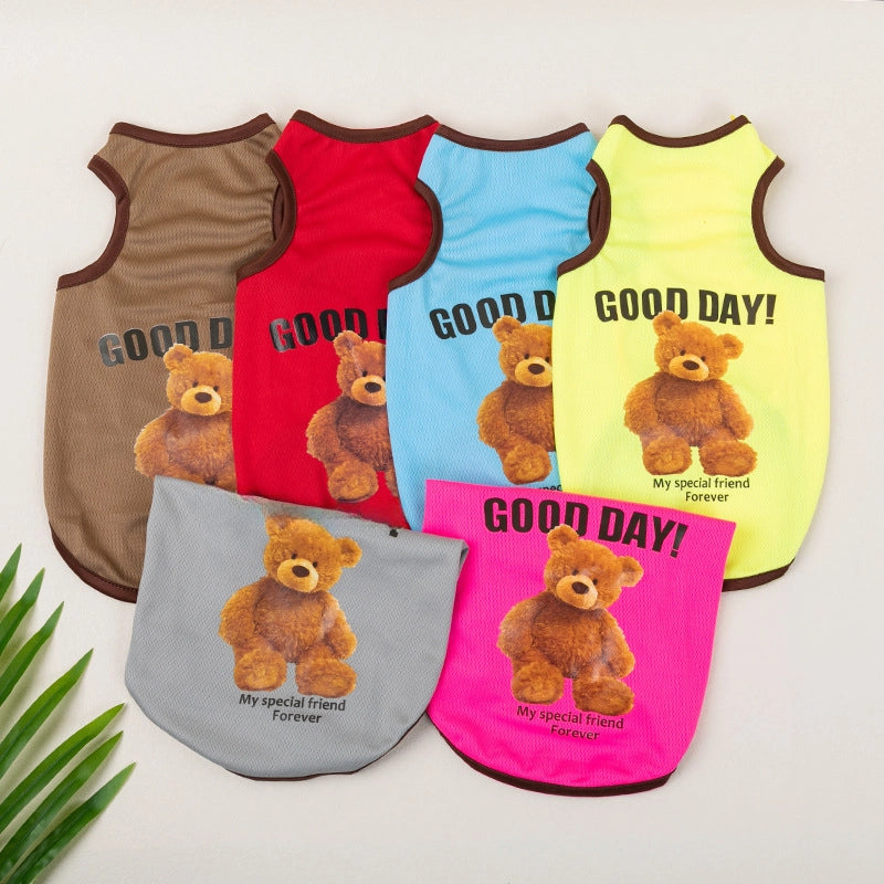 Summer Pet Clothes Small Dog Vest Cat Vest Lightweight Breathable Comfortable Various Sizes Colors Available