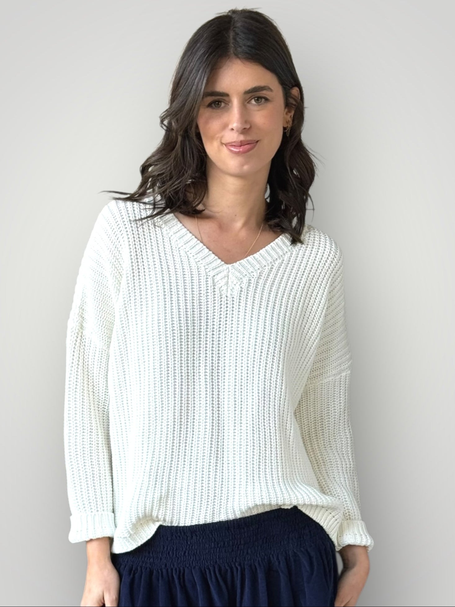 jasper knit-warm white cotton