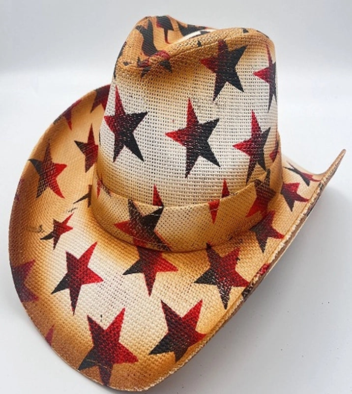 Fashion Personality Knight Hat Women's Summer Outdoor Sun Hat Western Denim Sun Protection Straw Hat Men's Fashion Punk Hat