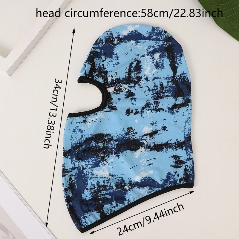 Unisex Casual Tropical Tie Dye Camouflage Printing And Dyeing Eaveless Sleeve Cap