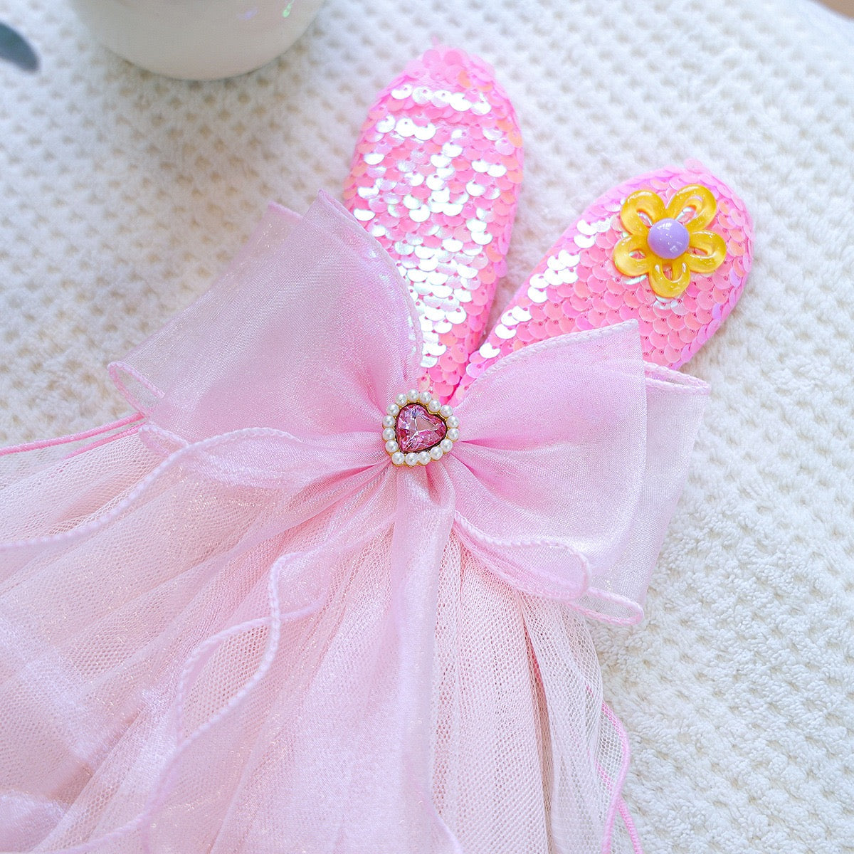 Bow/Mermaid/Ear Pattern Dog Cat Veil