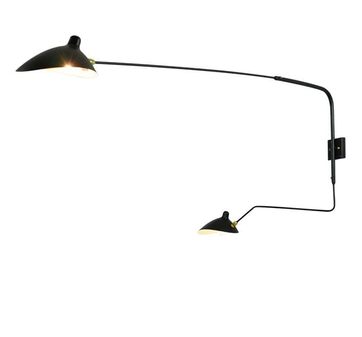 Hagar Double Trois | Mid-Century Wall Lamp