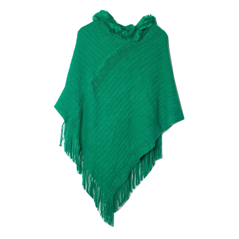 Women's Streetwear Solid Color Acrylic Tassel Shawl