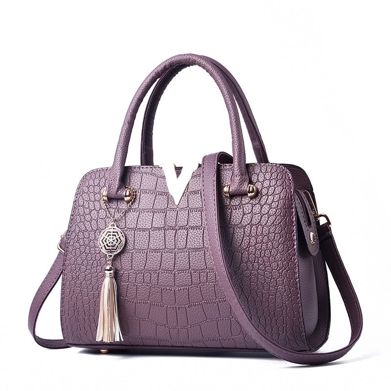 Women's Medium All Seasons Pu Leather Solid Color Classic Style Square Zipper Handbag