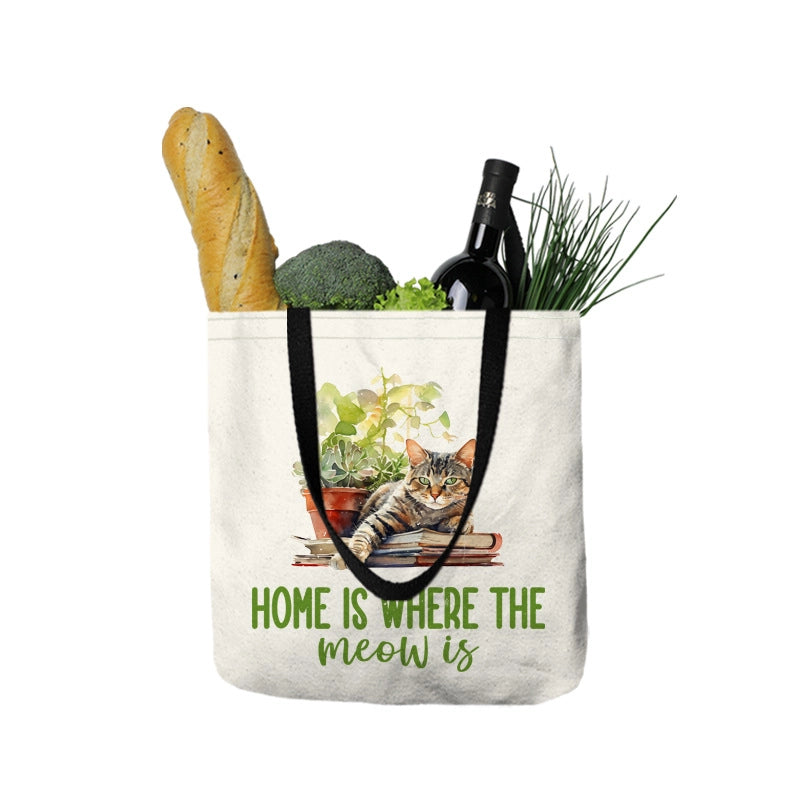 Cat-lovers Printed Shoulder Bag Large Capacity Shopping Bag Tiktok One-piece Delivery