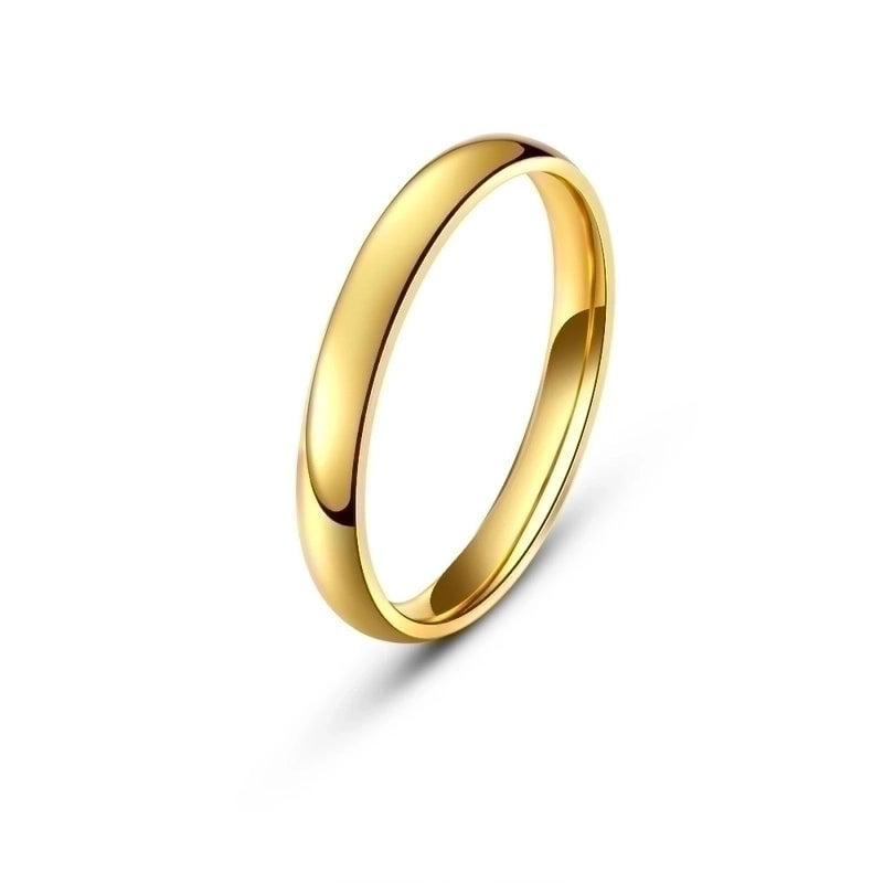 Titanium Steel Minimalist Geometric Rings