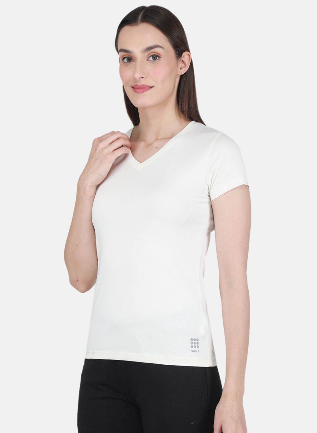 Rock-it Women Off White Solid Top