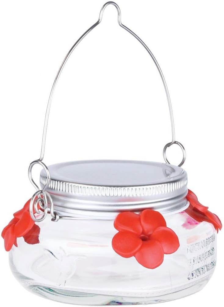 🎉   Promotion-49% OFF 🎉 Beautiful Mason Jar Hummingbird Feeder W/ Four Ports