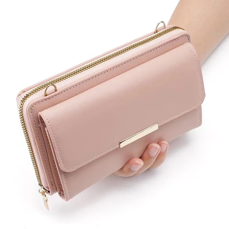 Women's Pu Leather Solid Color Elegant Basic Square Zipper Shoulder Bag Crossbody Bag Coin Purse