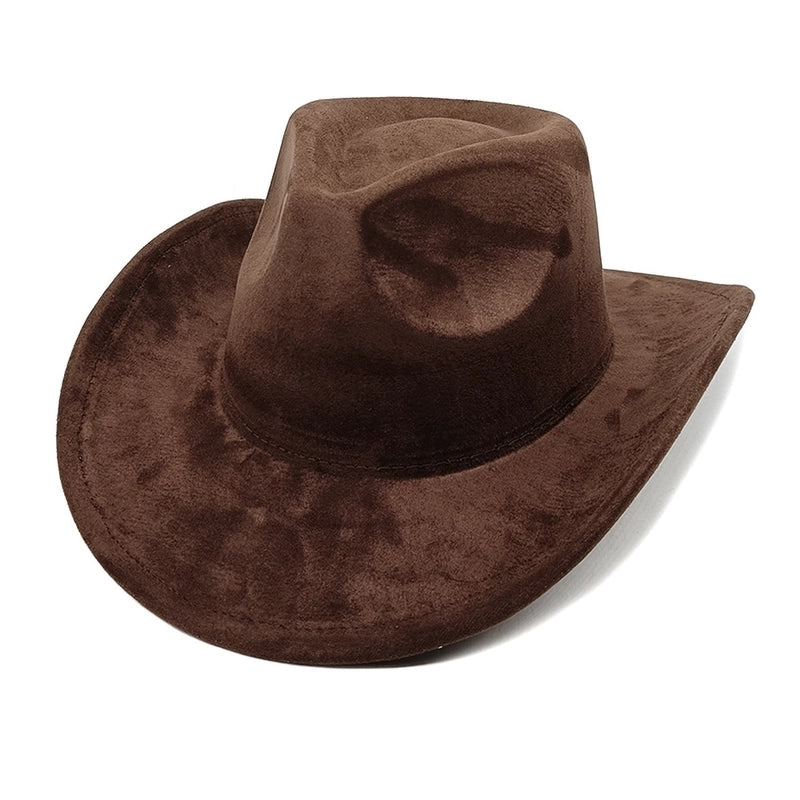 Women's Classic Style Solid Color Flat Eaves Fedora Hat