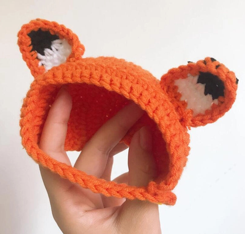 Cute Acrylic Frog Patchwork Pet Hat