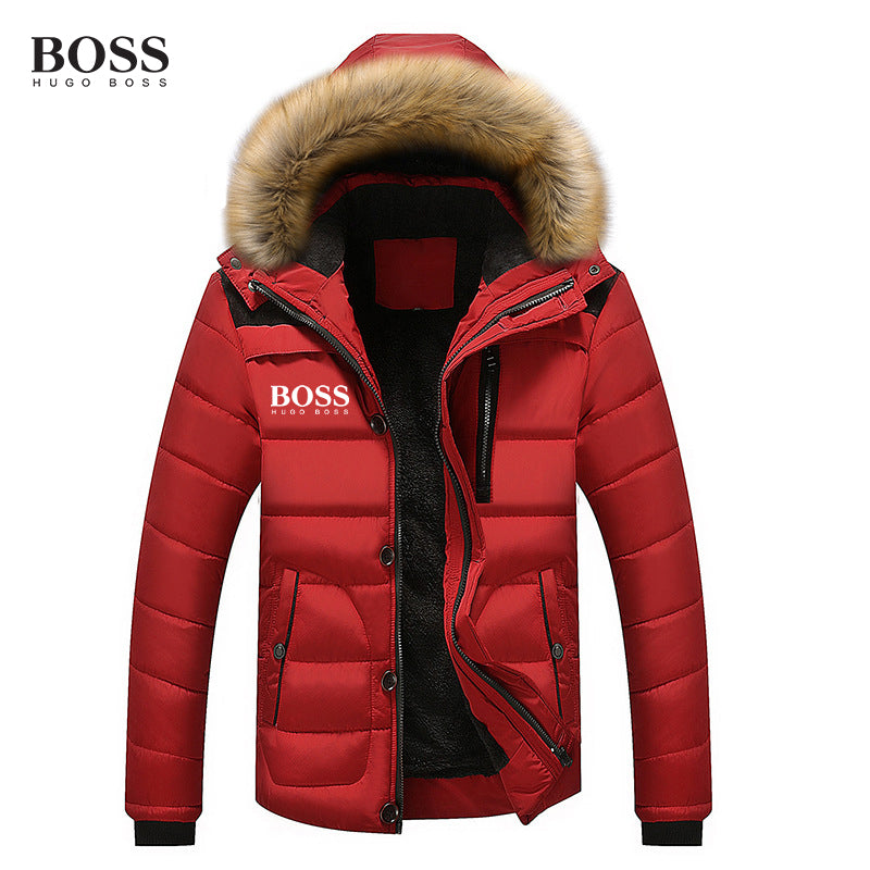 BOSS Fur Collar Padded Jacket