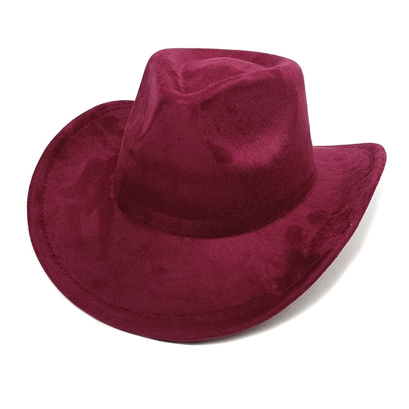 Women's Classic Style Solid Color Flat Eaves Fedora Hat