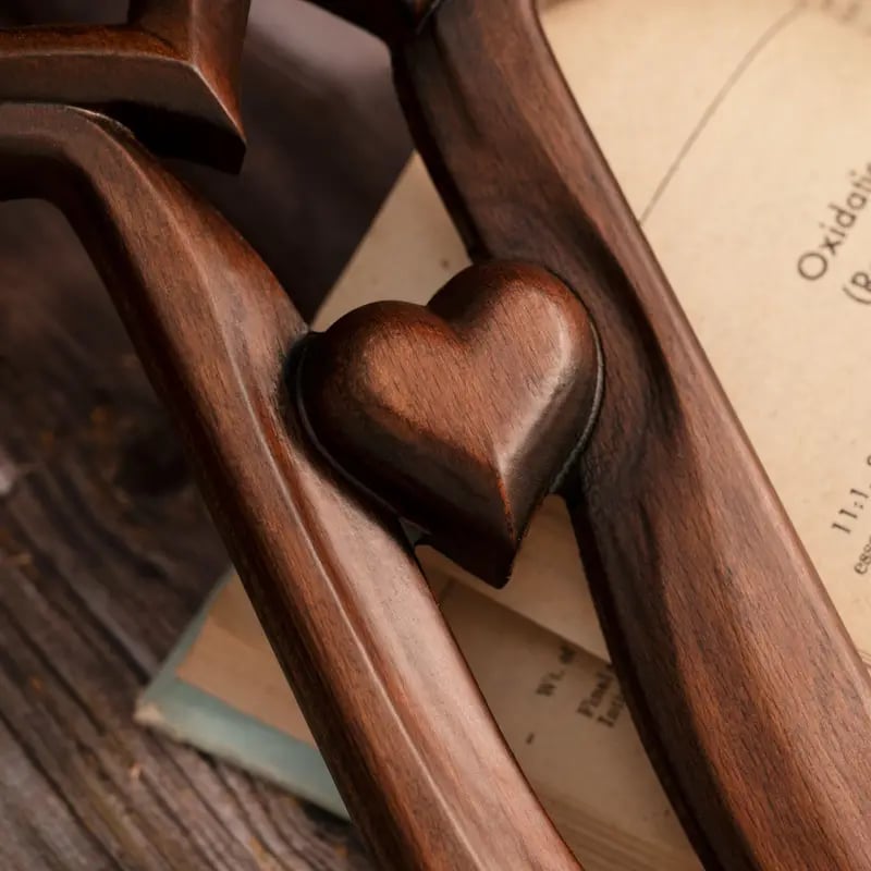 ⏰Clearance Event Sale 49% OFF💕Intertwined Heart Wooden Cross
