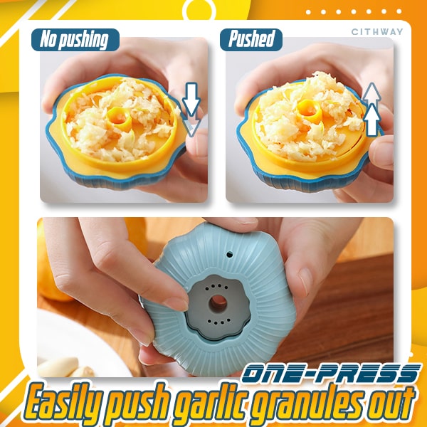 Easy-Twist Garlic Clove Press Crusher