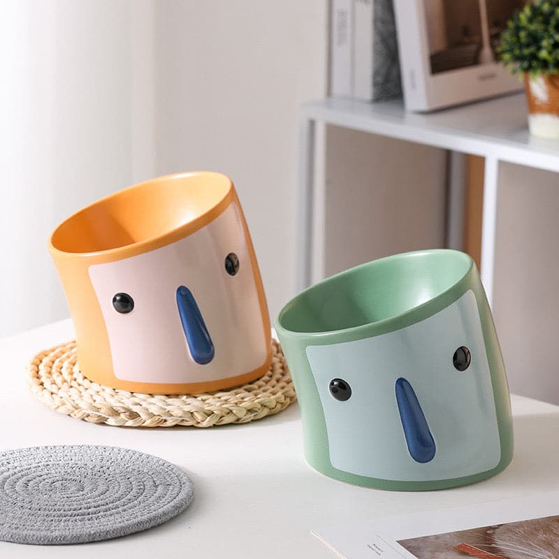 Owl Bow Dog Bowls & Cat