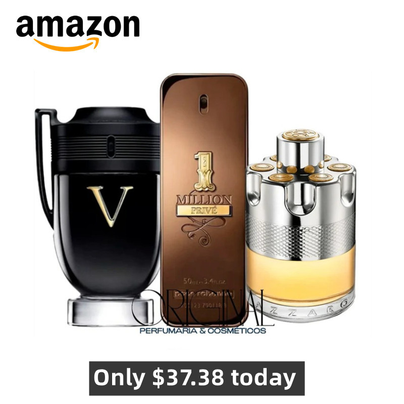 Combo 3 Perfumes - 1 Million Prive, Invictus Victory, Azzaro Wanted 100ml