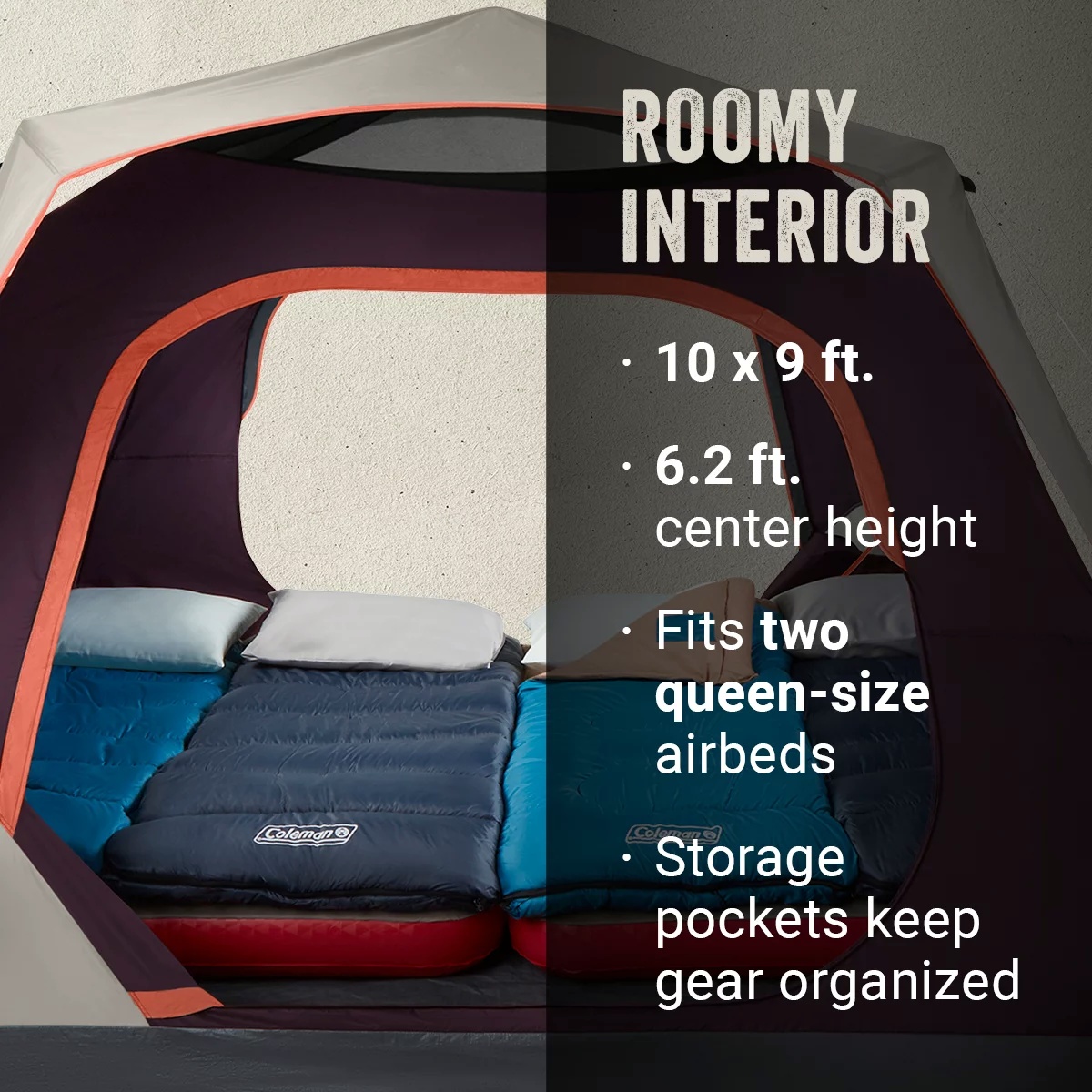 Skylodge™ 6-Person Instant Camping Tent, Blackberry