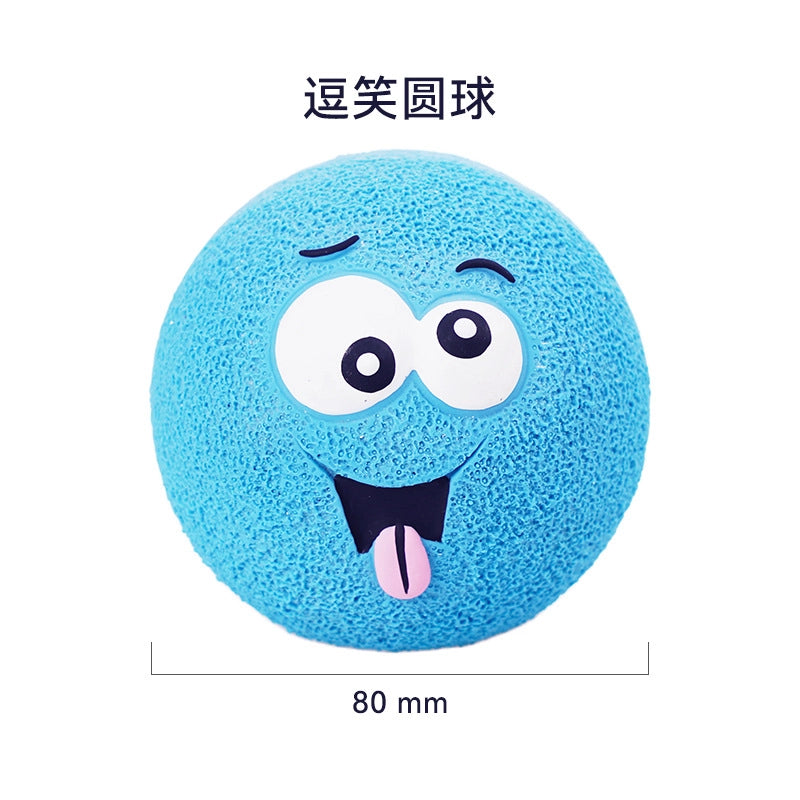 Rubber Dog Toy Football Tennis Ball Squeaky Sound Pet Toy Vibrant Color Ideal For Playtime Fun Your Furry Friend