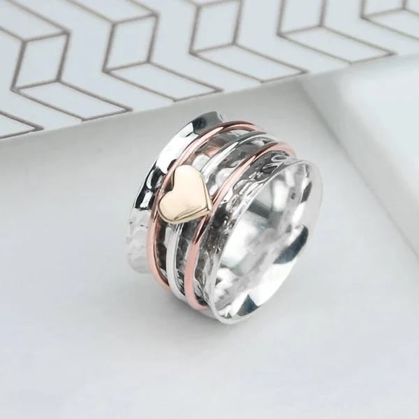 🔥 49% 🎁🔥🔥Self Love Spinner Heart Ring💖