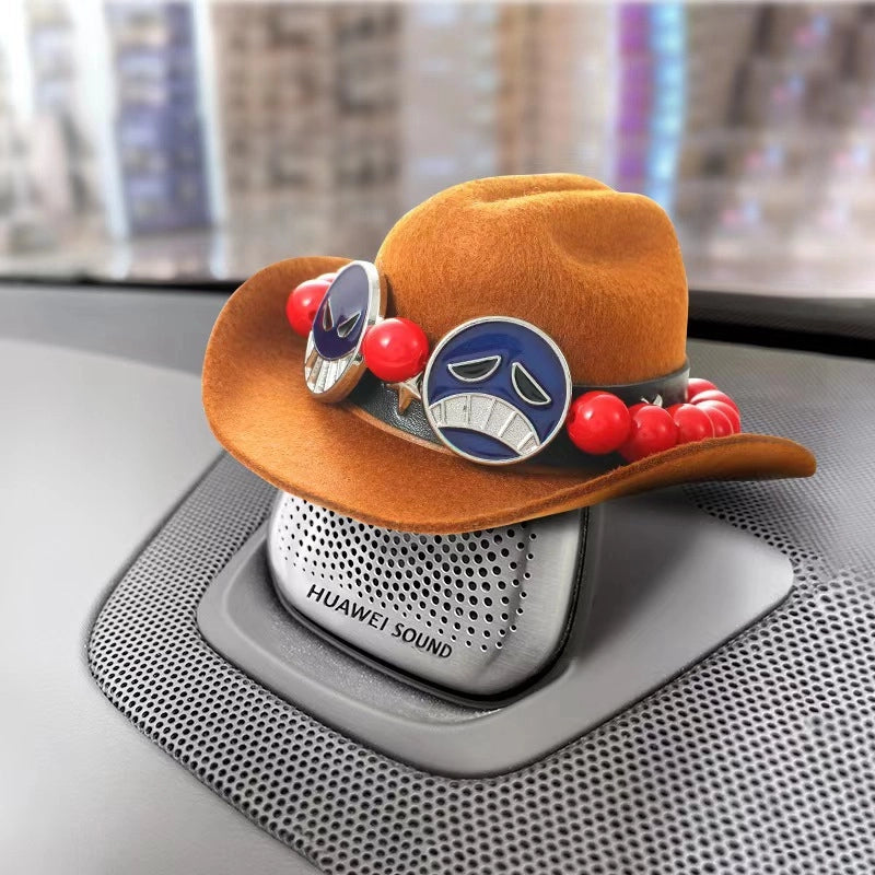 Cowboy Style Polyester Solid Color Pet Hat