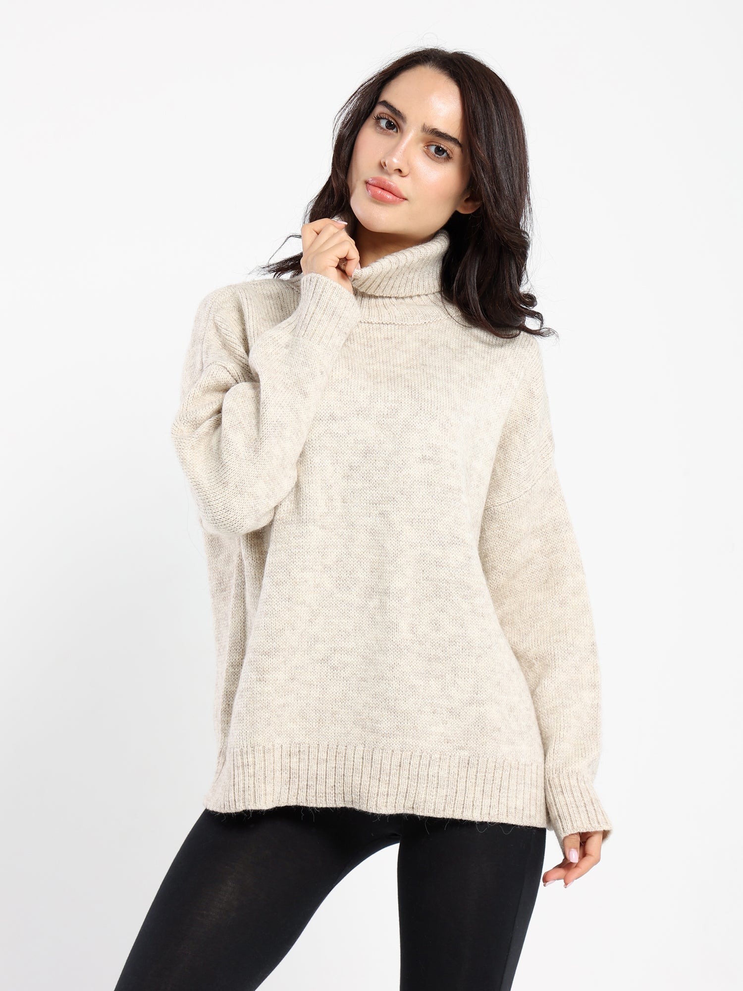 Casual Knitwear Pullover Turtleneck
