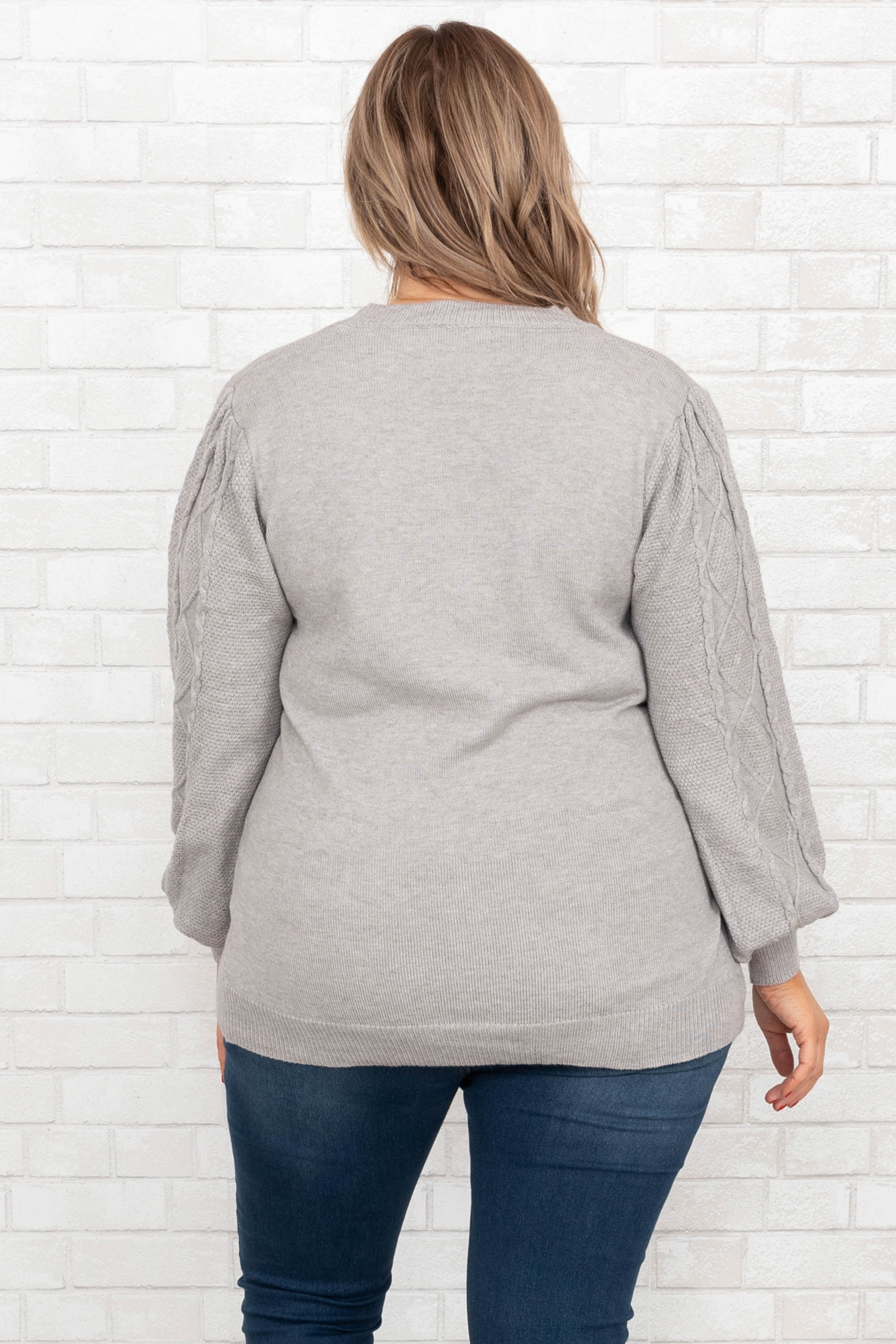 Fall's Forecast Sweater. Heather Gray